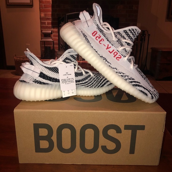 adidas gazelle silver green womens Adidas Yeezy 350 Boost Zebra Sneakers  Boutique LUC.S
